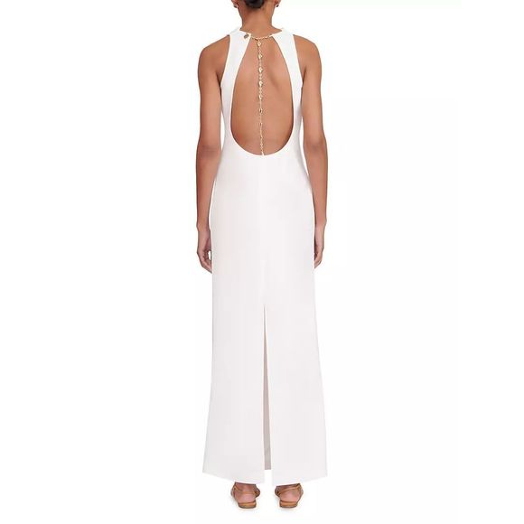 Staud Shannon Open-Back Maxi Dress Medium $450 - Picture 2 of 10